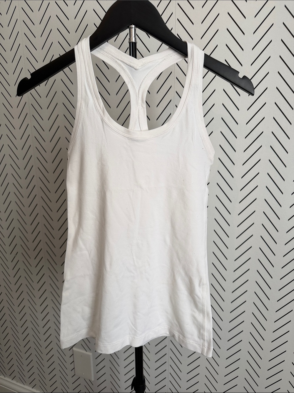 lululemon athletica White Racerback Tank - Lightweight Stretch